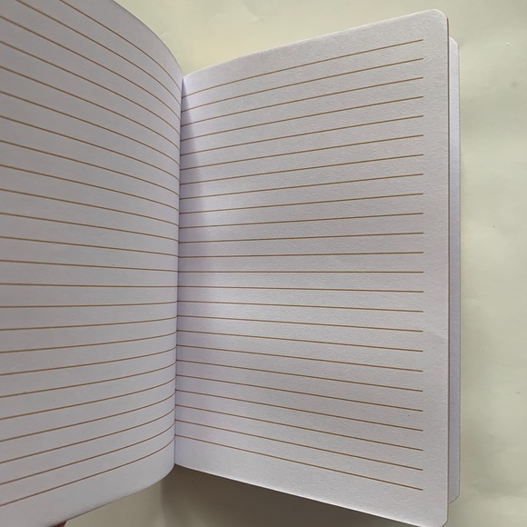 Leather bound notebook - gold embossed quote - Picture 2 of 3